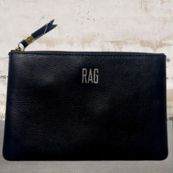 Madewell NWT Black Leather Pouch Wallet/Clutch - Picture 1 of 4